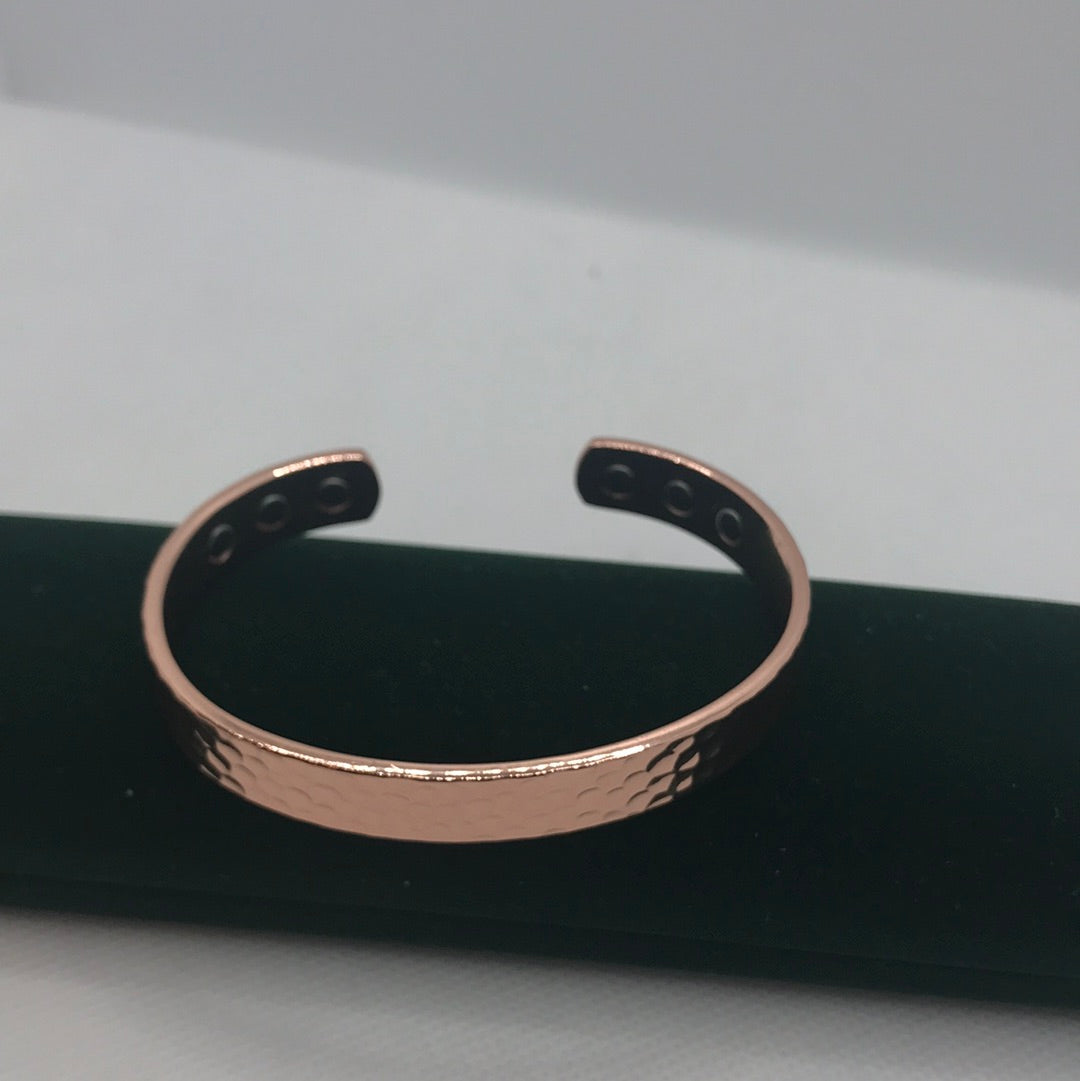 Améliorez vos performances avec le bracelet de thérapie magnétique en cuivre pur, bracelet ouvert