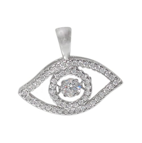 Pendentif en argent sterling mauvais œil