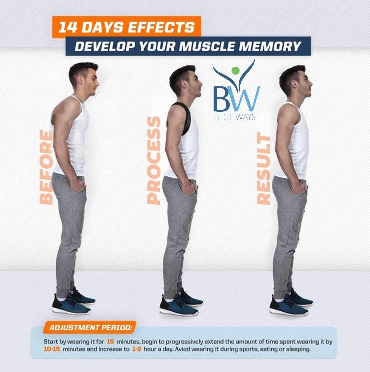 (Now you can also order at bestways.ca)Best Ways Posture Corrector, Shoulder & back Adjuster