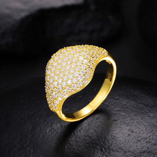 Bagues en argent véritable avec moissanite