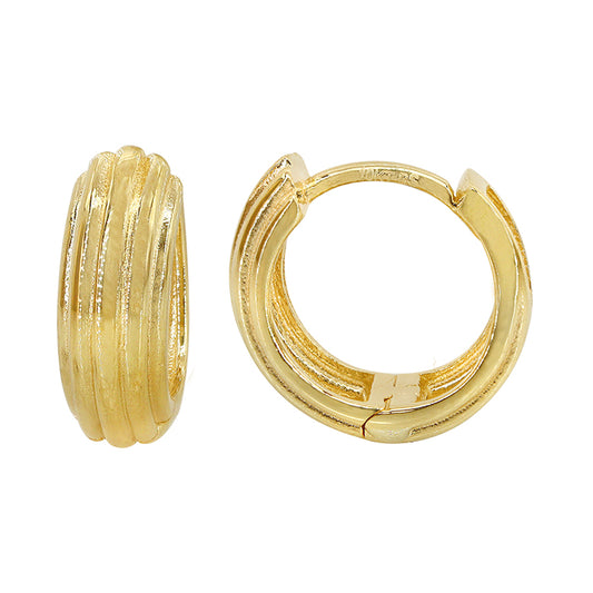 Boucle d'oreille créole en or véritable