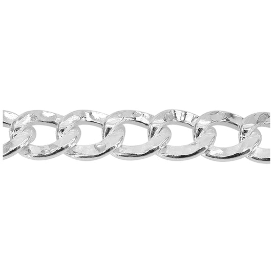 Sterling silver, Ultra flat crane chain (7.8mm)