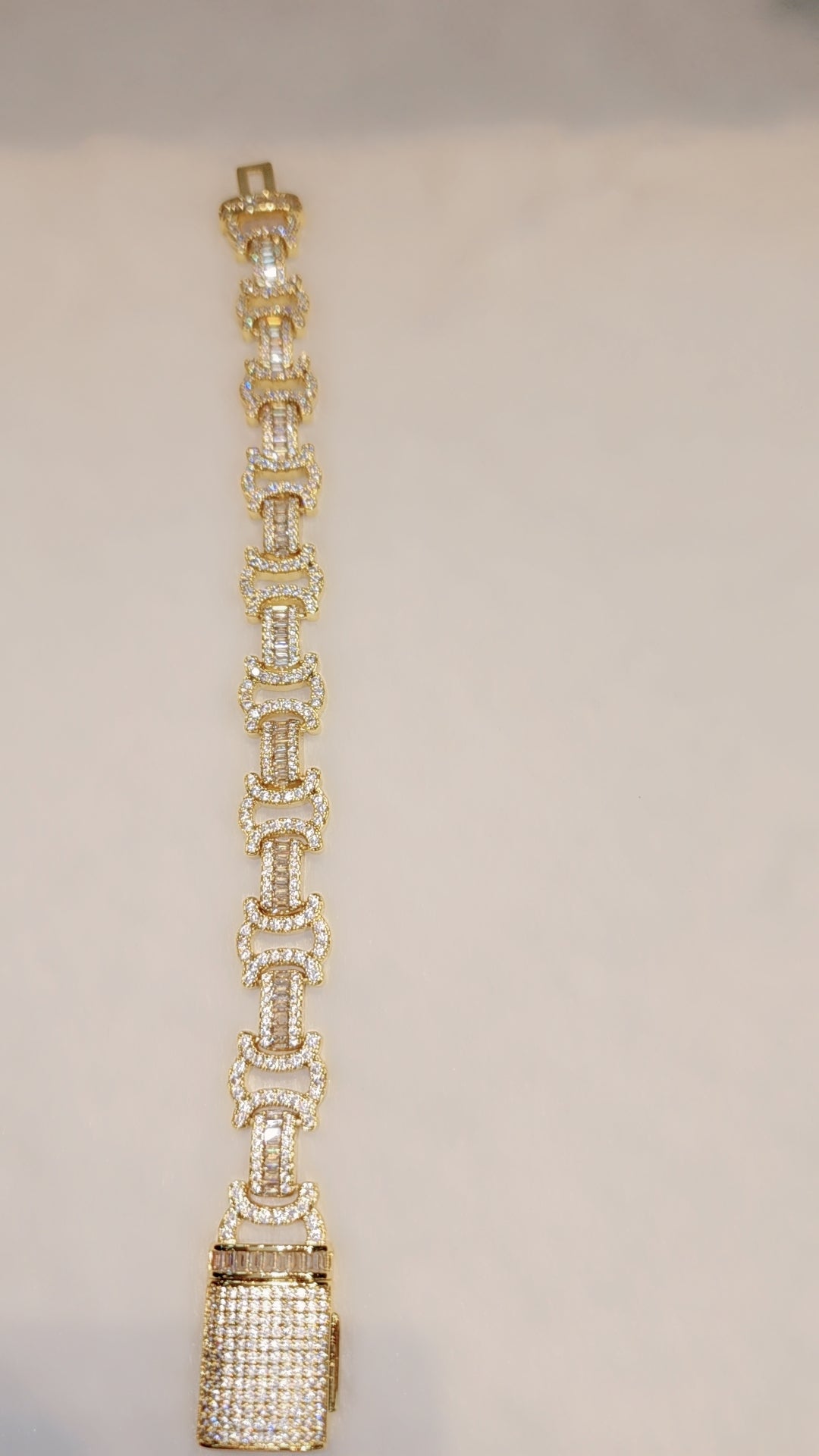 Bracelet plaqué or glacé