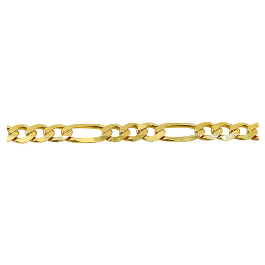 Chaîne figaro en or véritable (2 mm)