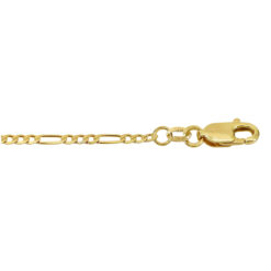 ਅਸਲੀ ਸੋਨੇ ਦੀ ਫਿਗਾਰੋ ਚੇਨ (2mm)