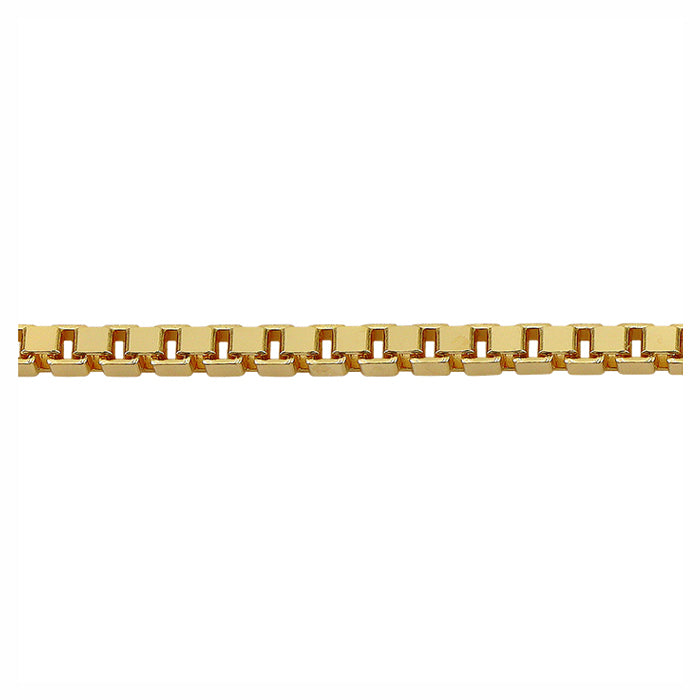 ਅਸਲੀ ਸੋਨੇ ਦੀ ਡੱਬੀ ਚੇਨ (0.6mm)