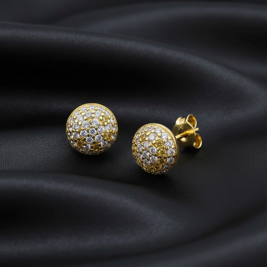 Sterling silver cluster earrings