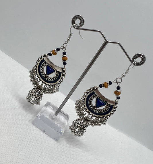 boucles d'oreilles oxydées