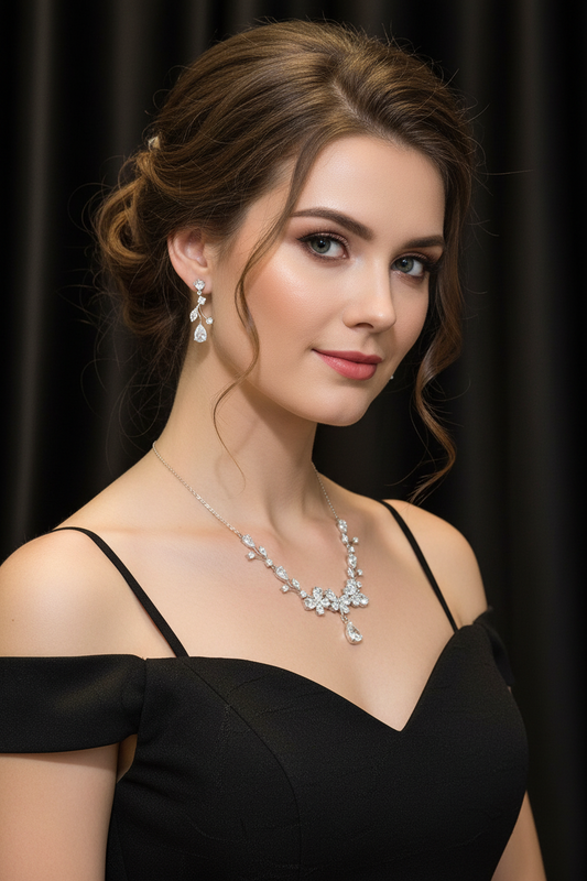 Classy cubic zirconia set