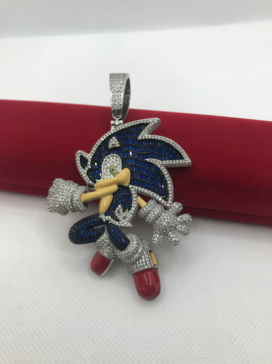 Pendentif sonique glacé hip-hop