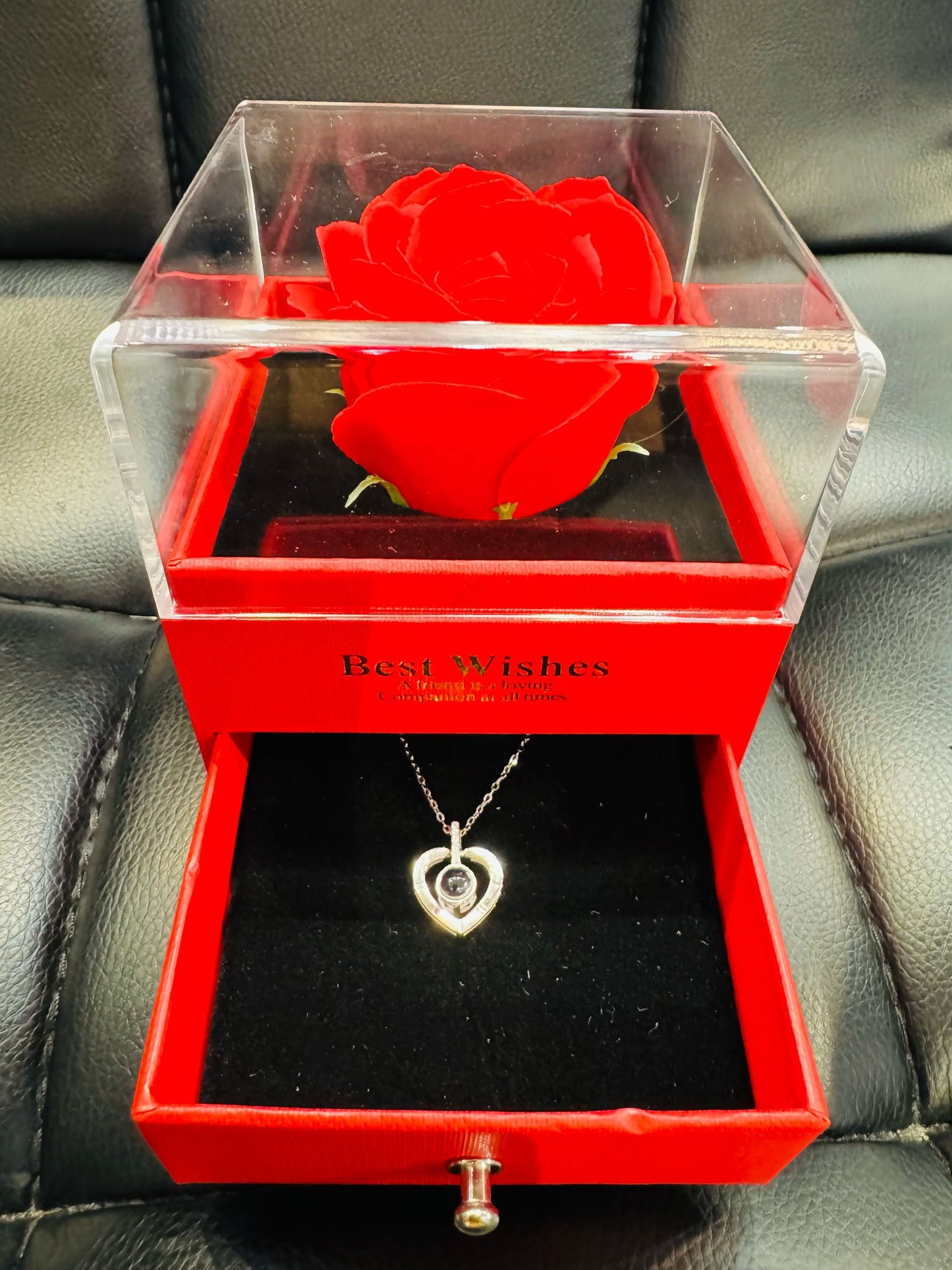 Collier en acier inoxydable 316L avec inscription « Je t'aime » en 100 langues, cadeau de Saint-Valentin