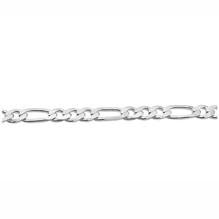 Chaîne figaro en argent sterling (5,6 mm)