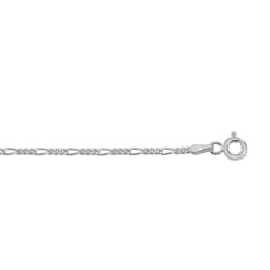 Chaîne figaro en argent sterling (1,7 mm)