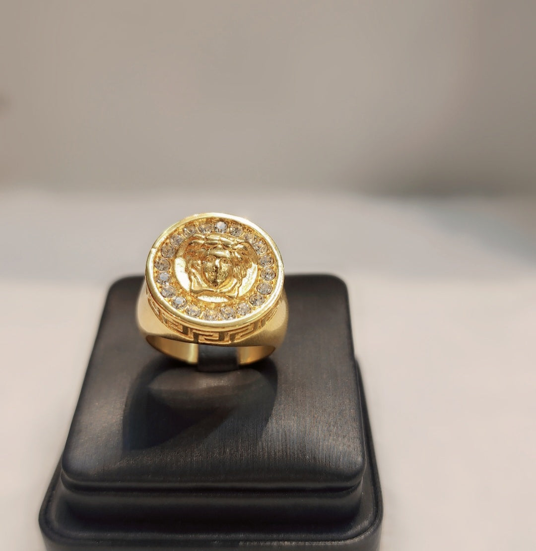 Bague Méduse plaquée or