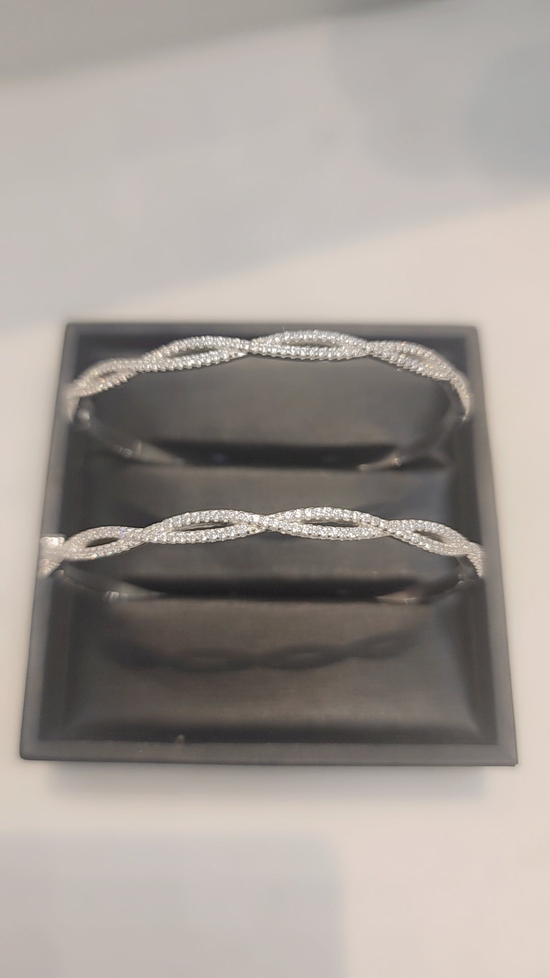 Bracelets en argent véritable avec pierre en oxyde de zirconium