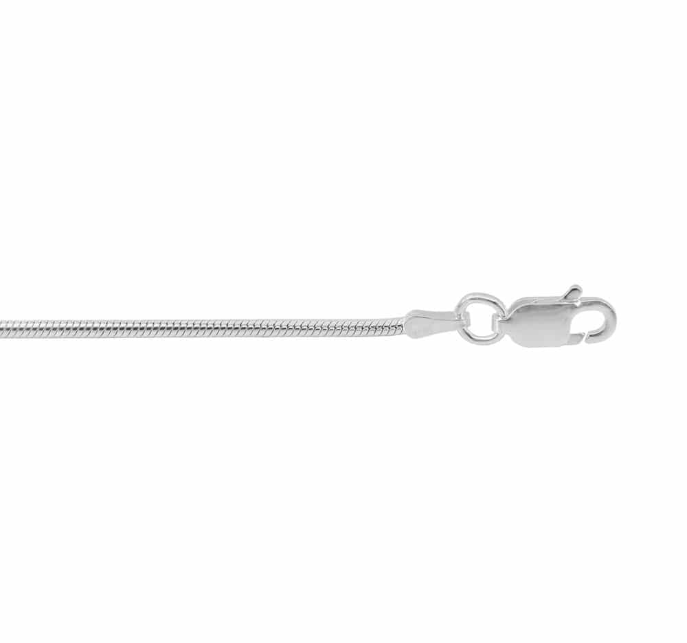 Chaîne serpent en argent sterling (1,1 mm)