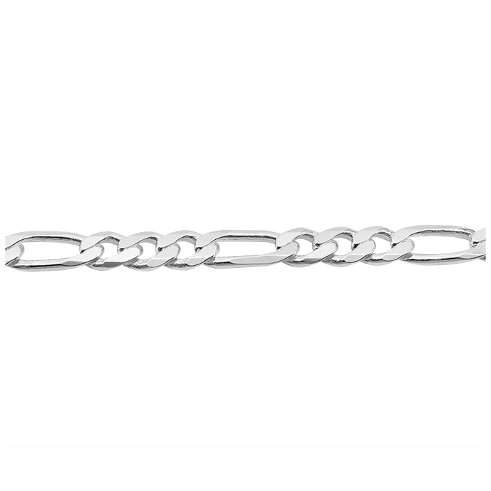 Chaîne figaro en argent sterling (8,2 mm)