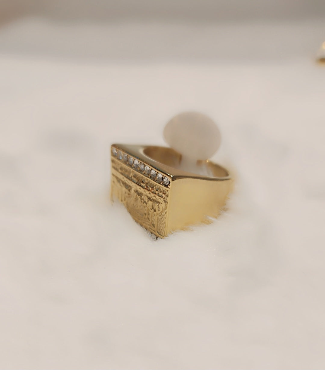 Bague La Cène plaquée or