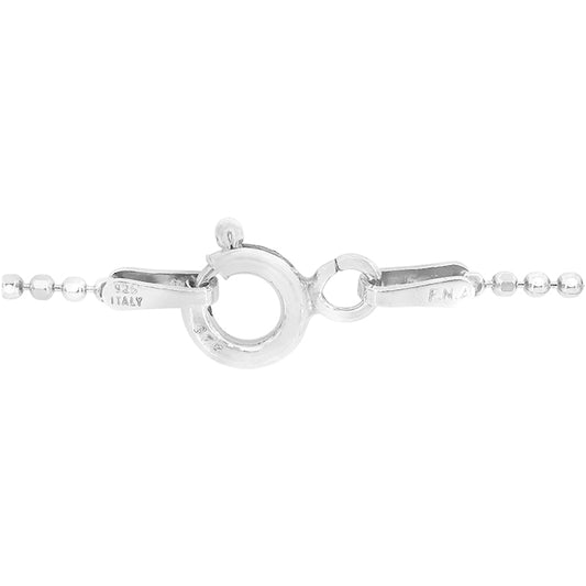 Sterling Silver diamond cut bead chain (1.5mm)