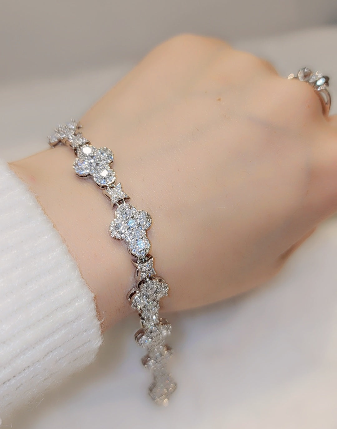 Bracelet plaqué or glacé