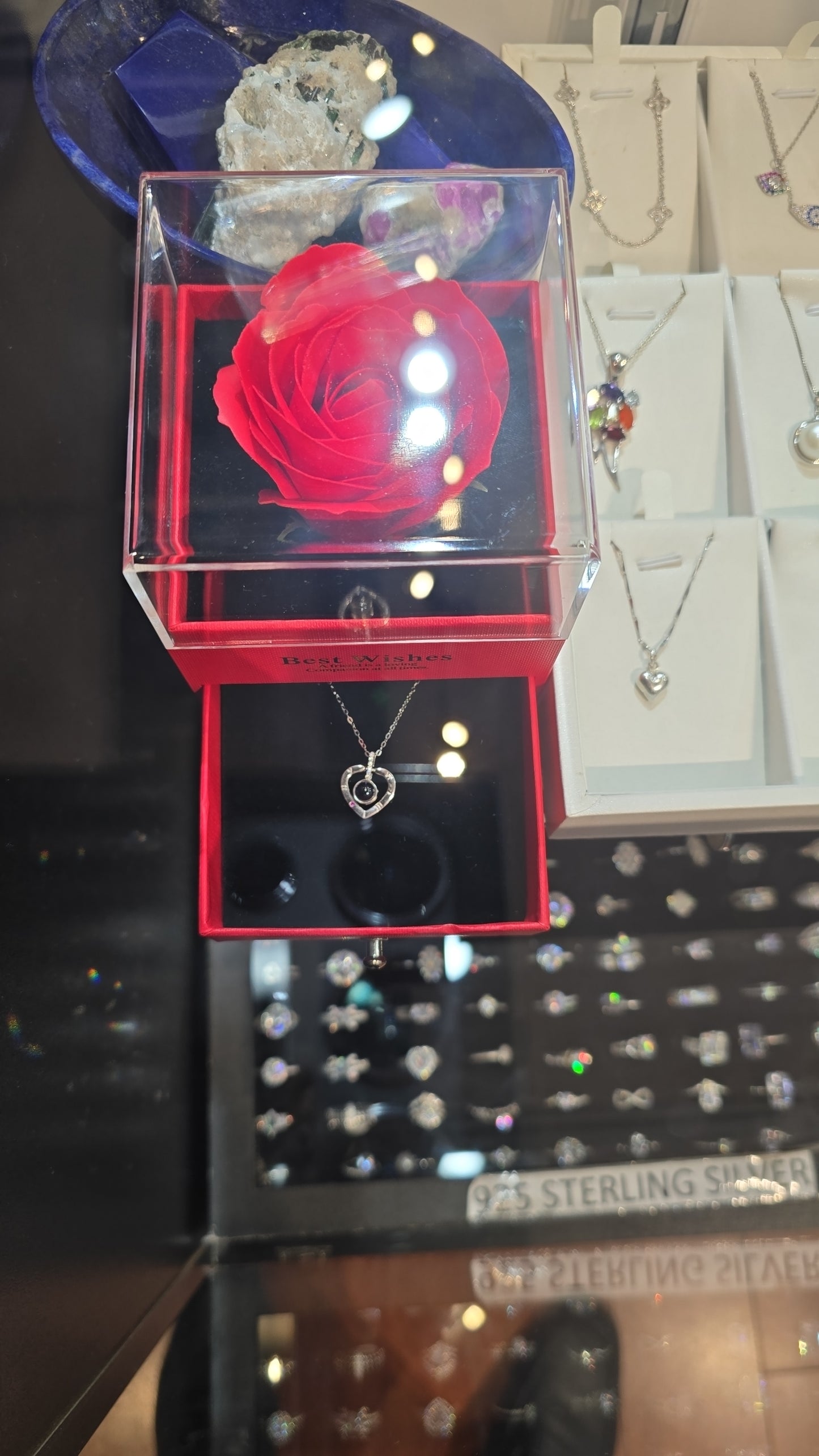 Collier en acier inoxydable 316L avec inscription « Je t'aime » en 100 langues, cadeau de Saint-Valentin