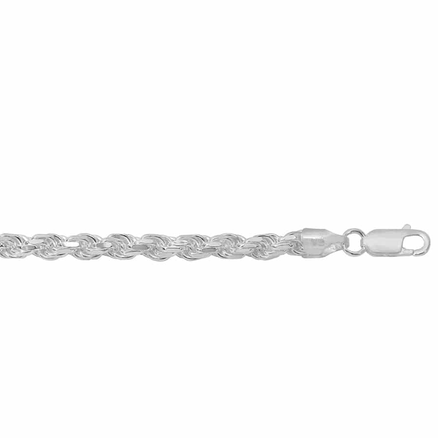 Chaîne en argent sterling taille diamant (2,8 mm)
