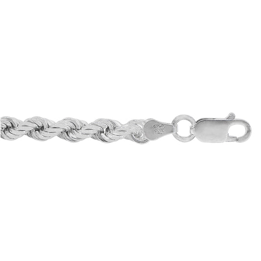 Sterling silver silk rope chain(7.1mm)