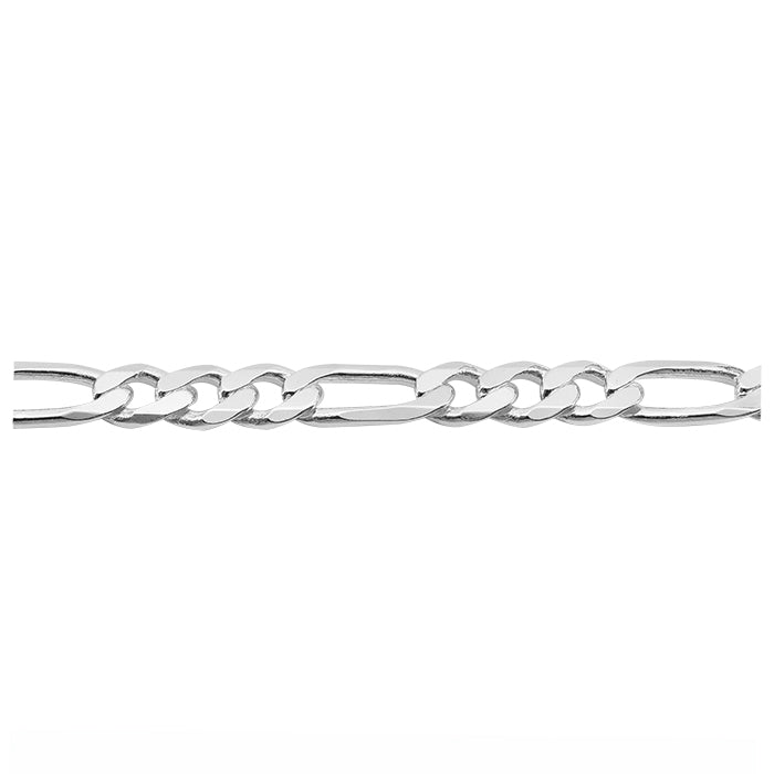 Chaîne figaro en argent sterling (9,2 mm)