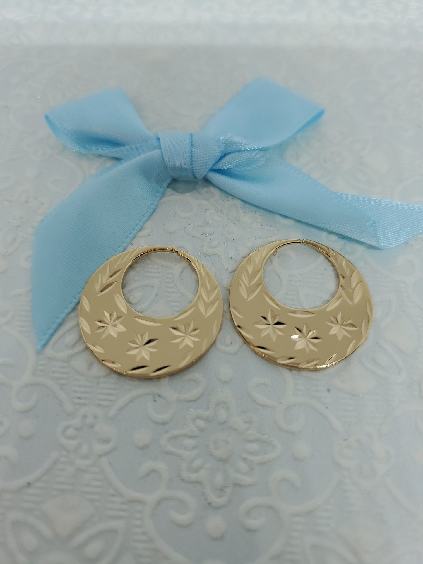 Boucles d'oreilles Nattiyan classiques et modernes en or rempli 18 carats PVD