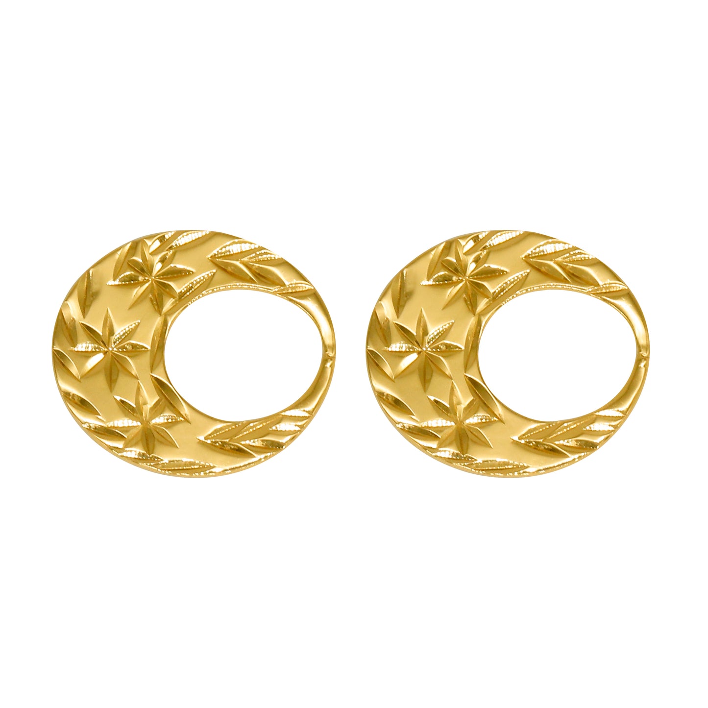 Boucles d'oreilles Nattiyan classiques en argent véritable - Petite taille