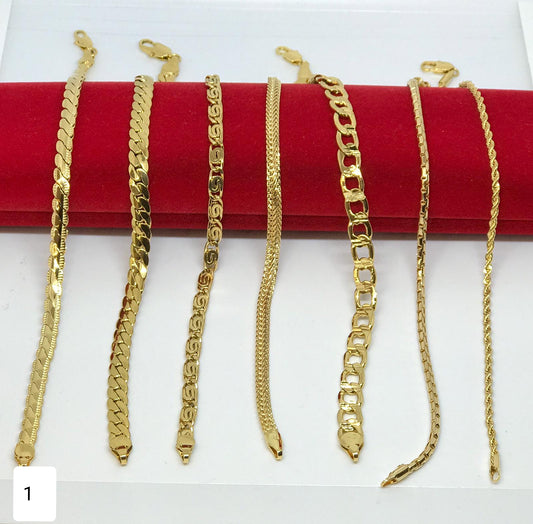 Gold plated bracelets - unisex - 7Jewelry