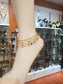 Evil eye fashionable gold plated anklet - 7Jewelry