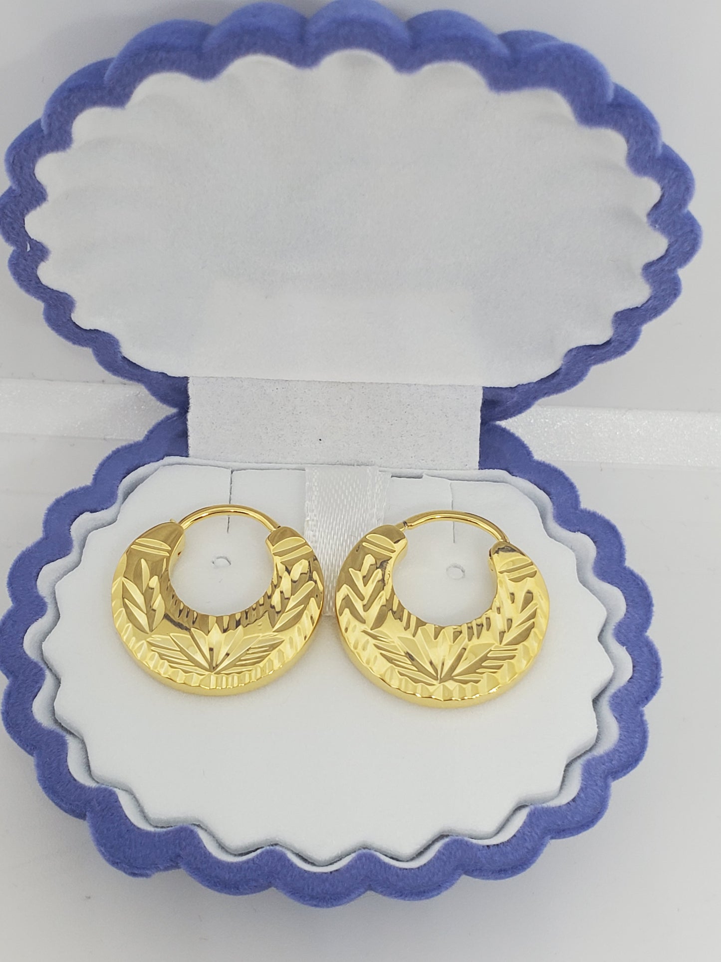 Boucles d'oreilles Nattiyan faciles à porter ; Argent et Or