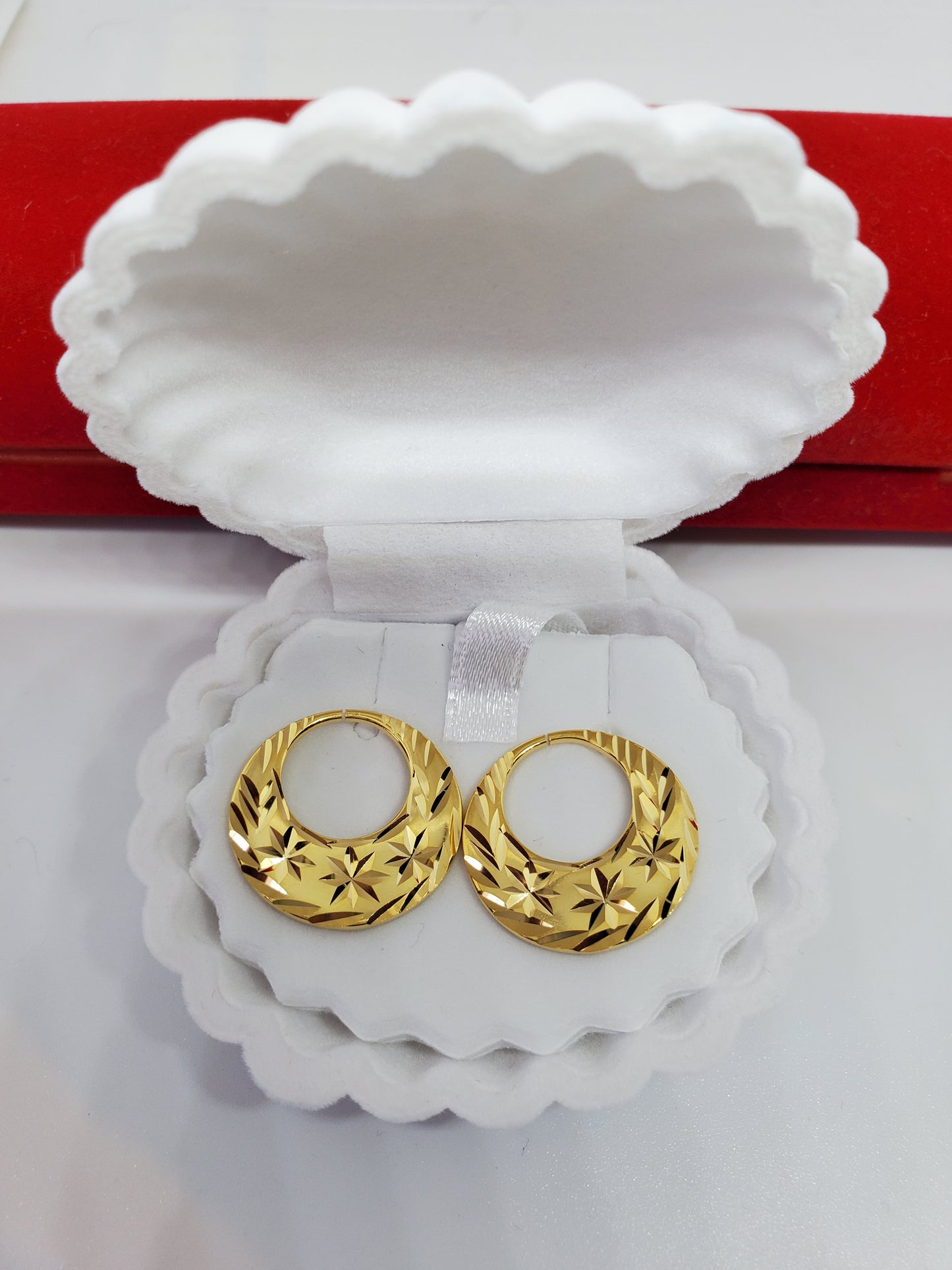 Boucles d'oreilles Nattiyan classiques en argent véritable - Petite taille