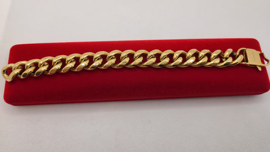 Cuban link Gold plated bracelet