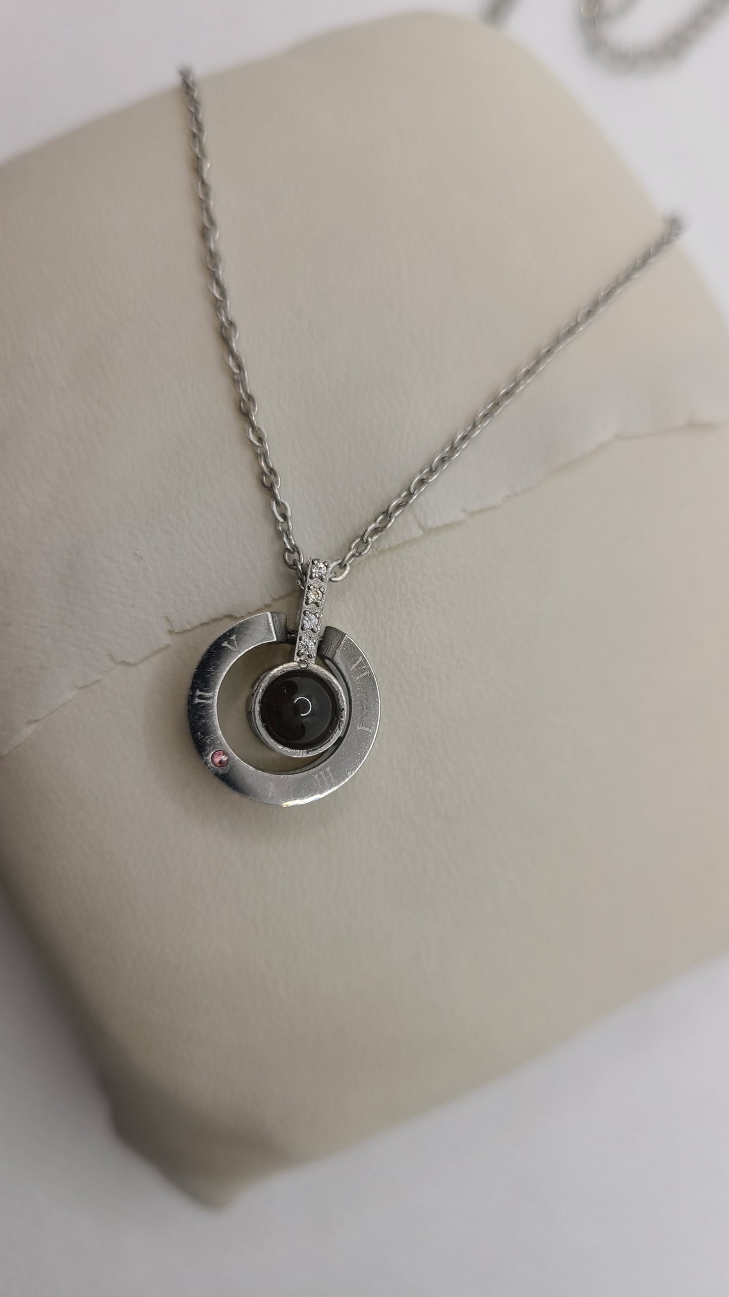 Collier en acier inoxydable 316L avec inscription « Je t'aime » en 100 langues, cadeau de Saint-Valentin