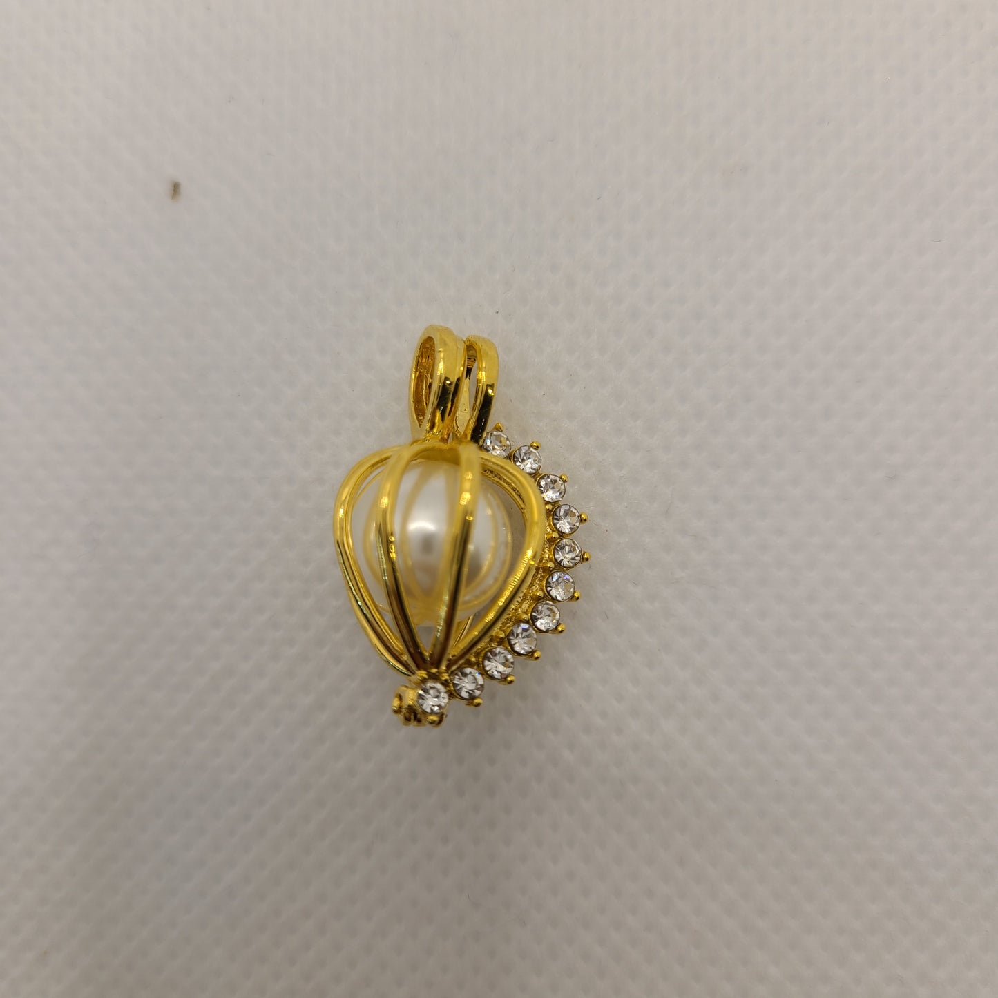 Pendentif perle plaqué or
