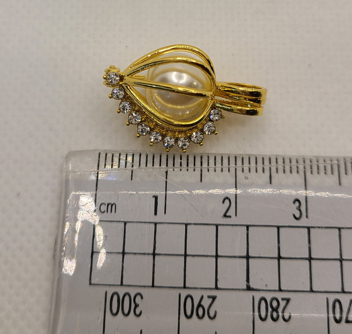 Pendentif perle plaqué or