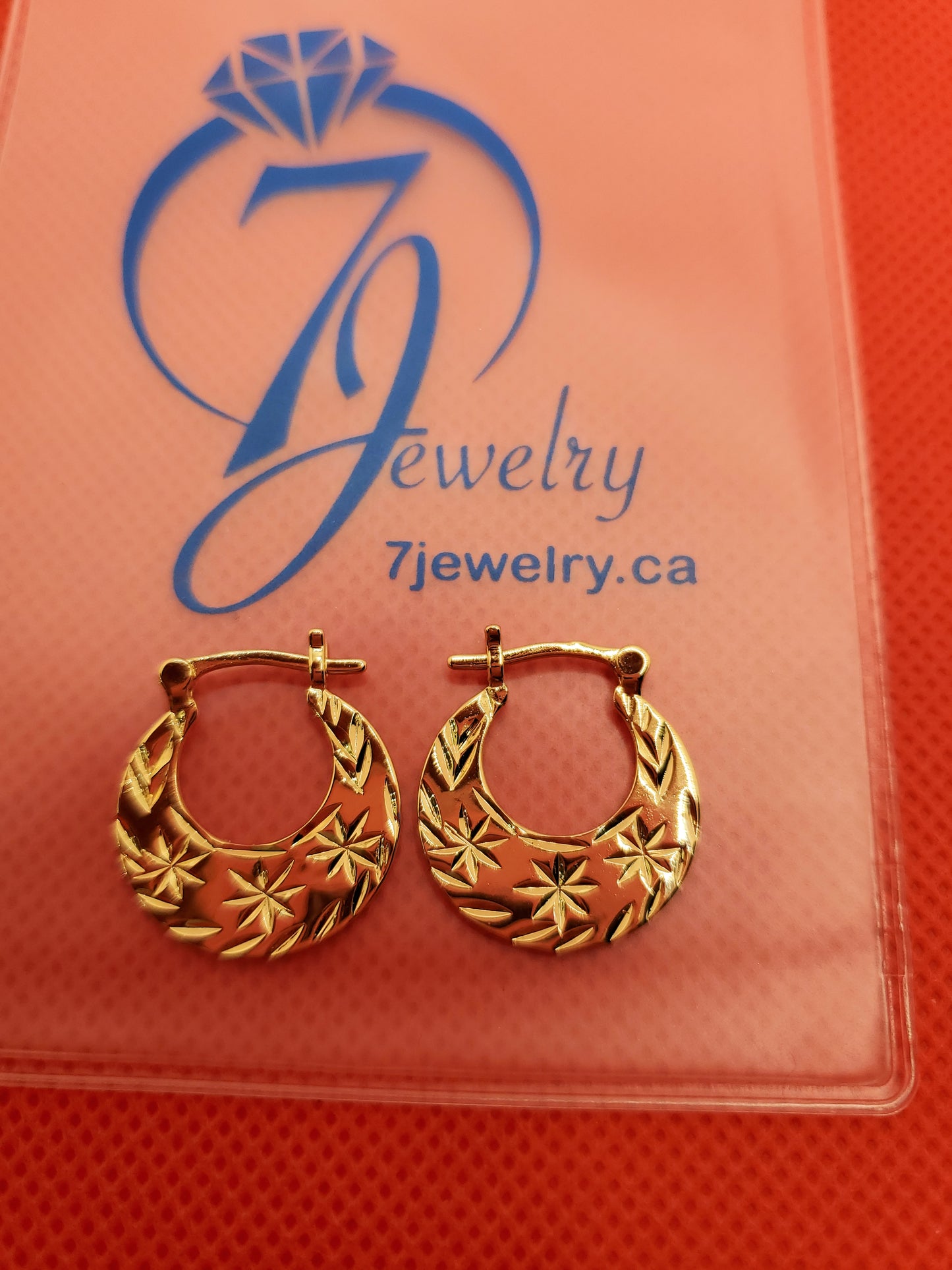 Boucles d'oreilles Nattiyan classiques et modernes en or rempli 18 carats PVD