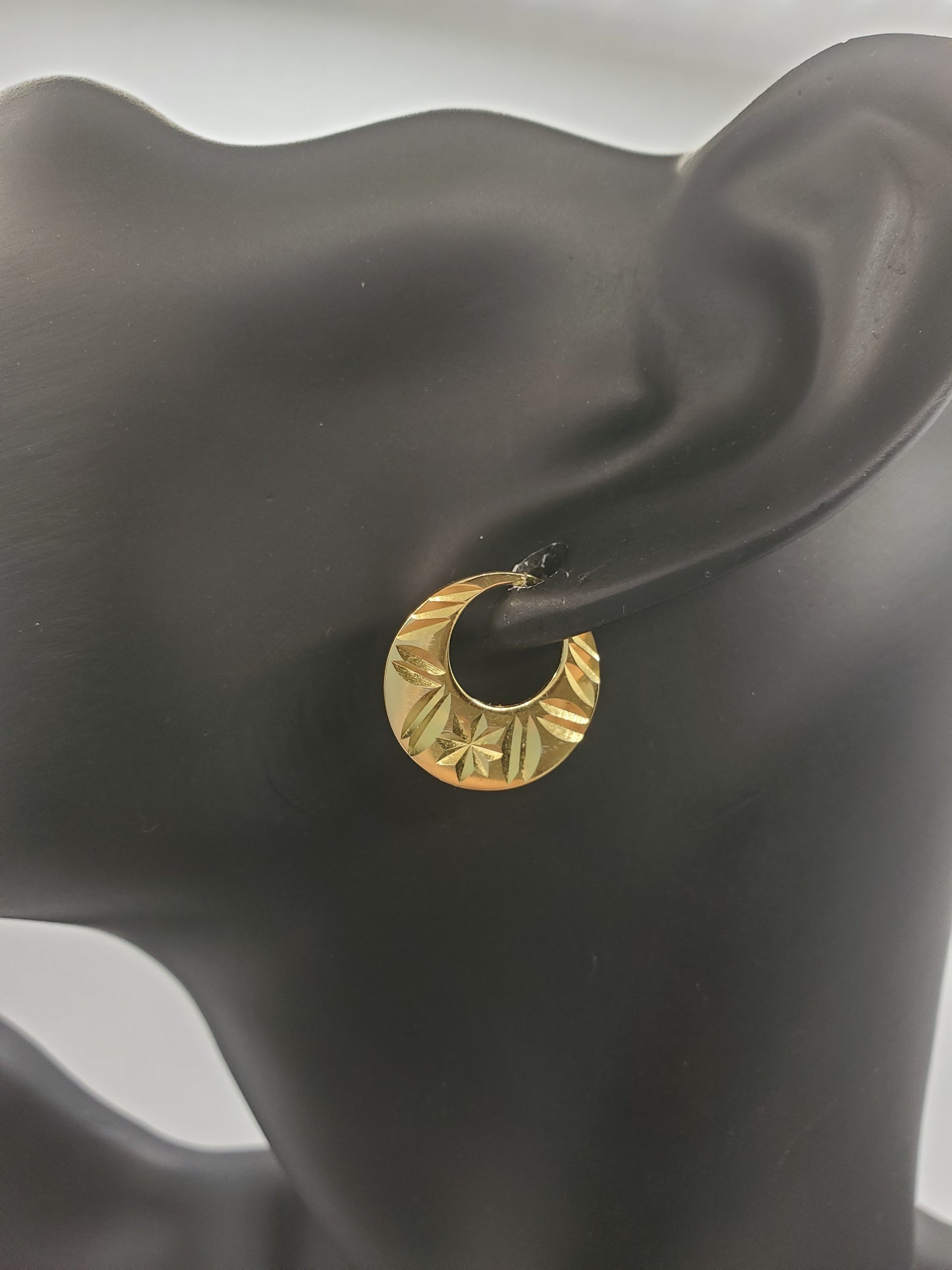 Boucles d'oreilles Nattiyan classiques en argent véritable - Petite taille