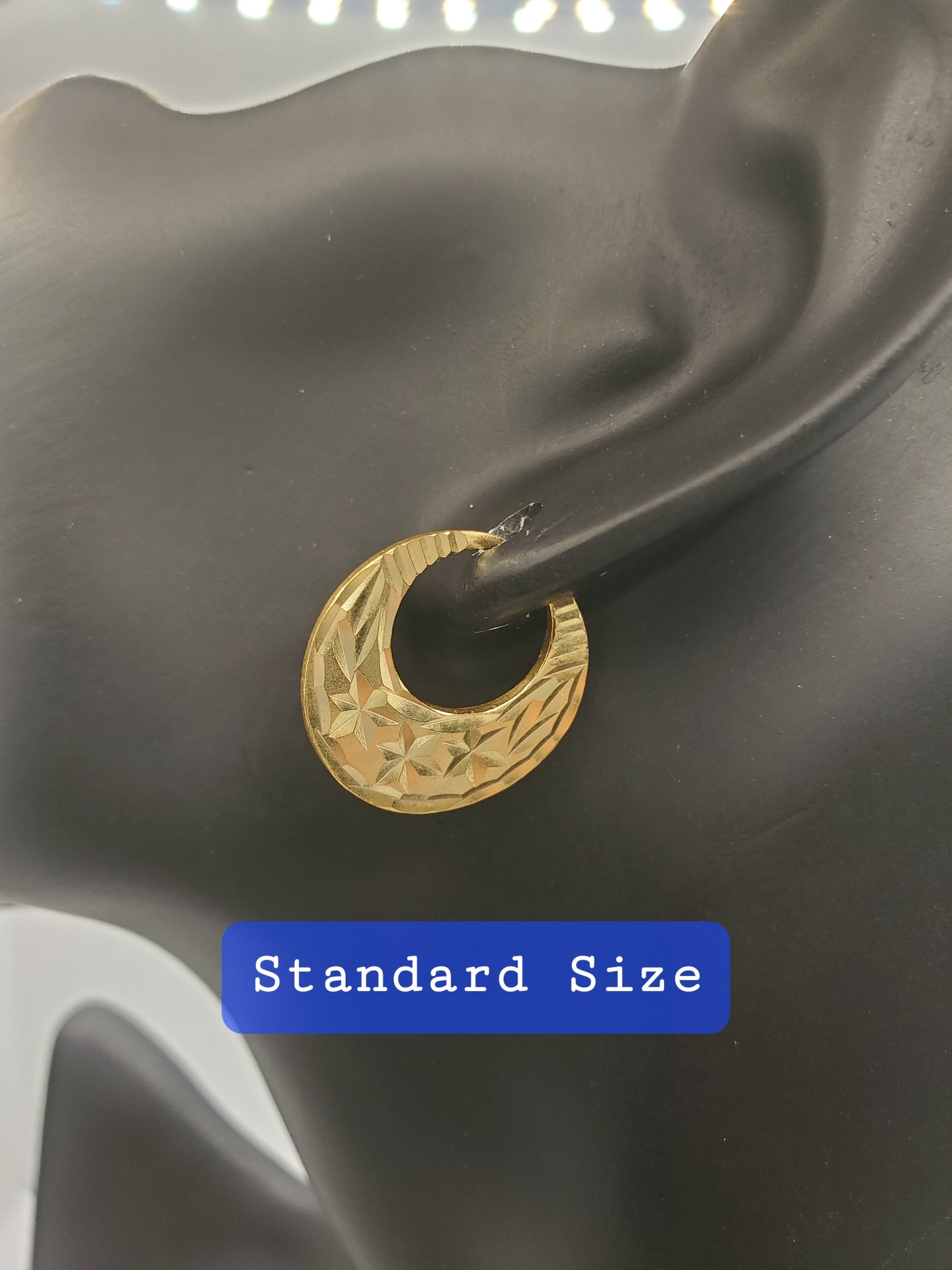 Boucles d'oreilles Nattiyan classiques en or rempli 24 carats