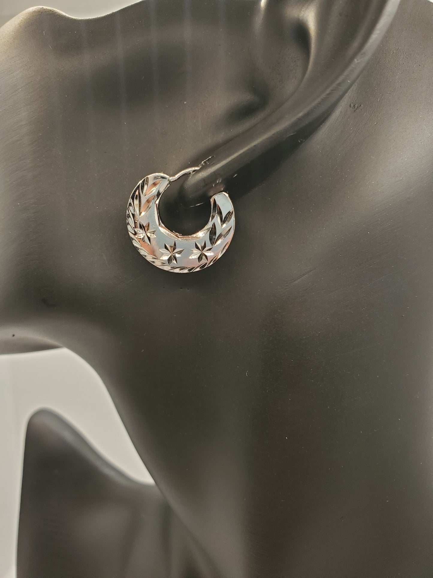 Boucles d'oreilles Nattiyan faciles à porter ; Argent et Or
