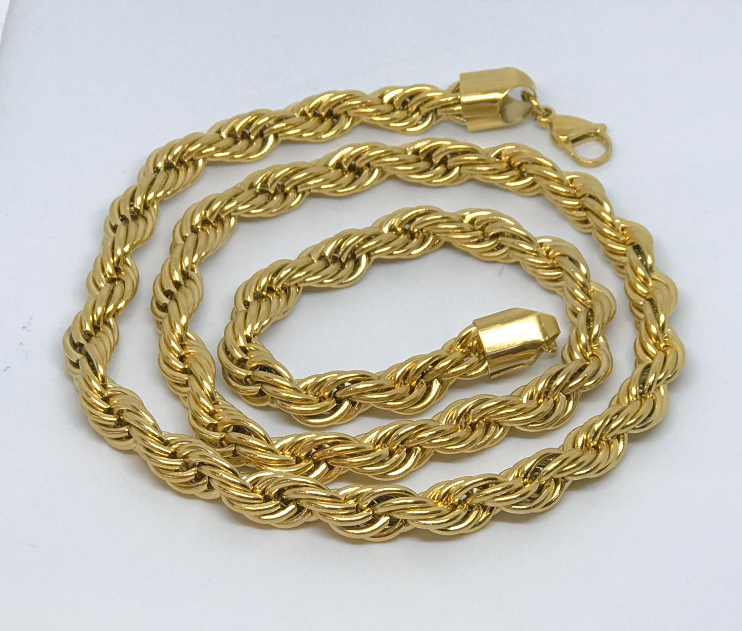 Rope chain - gold plated - 7Jewelry