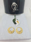 Classic Real Silver Gold Plated Nattiyan Earrrings - 7Jewelry