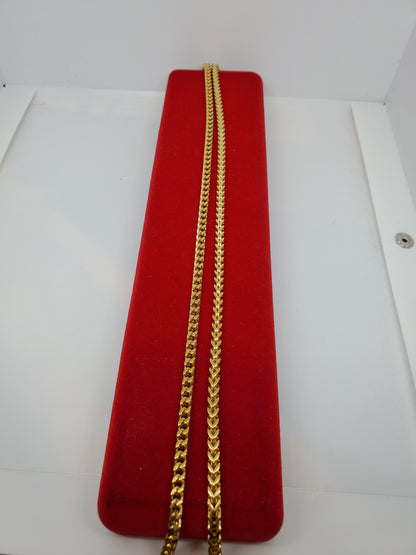 18k Gold Plated Franco Chain