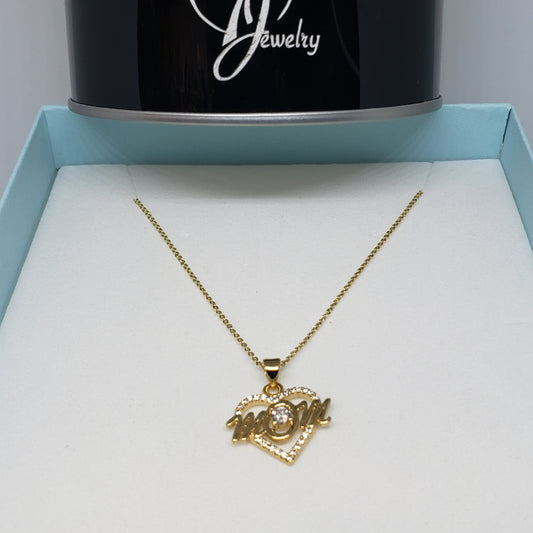 18K Gold Plated  Mom Necklace