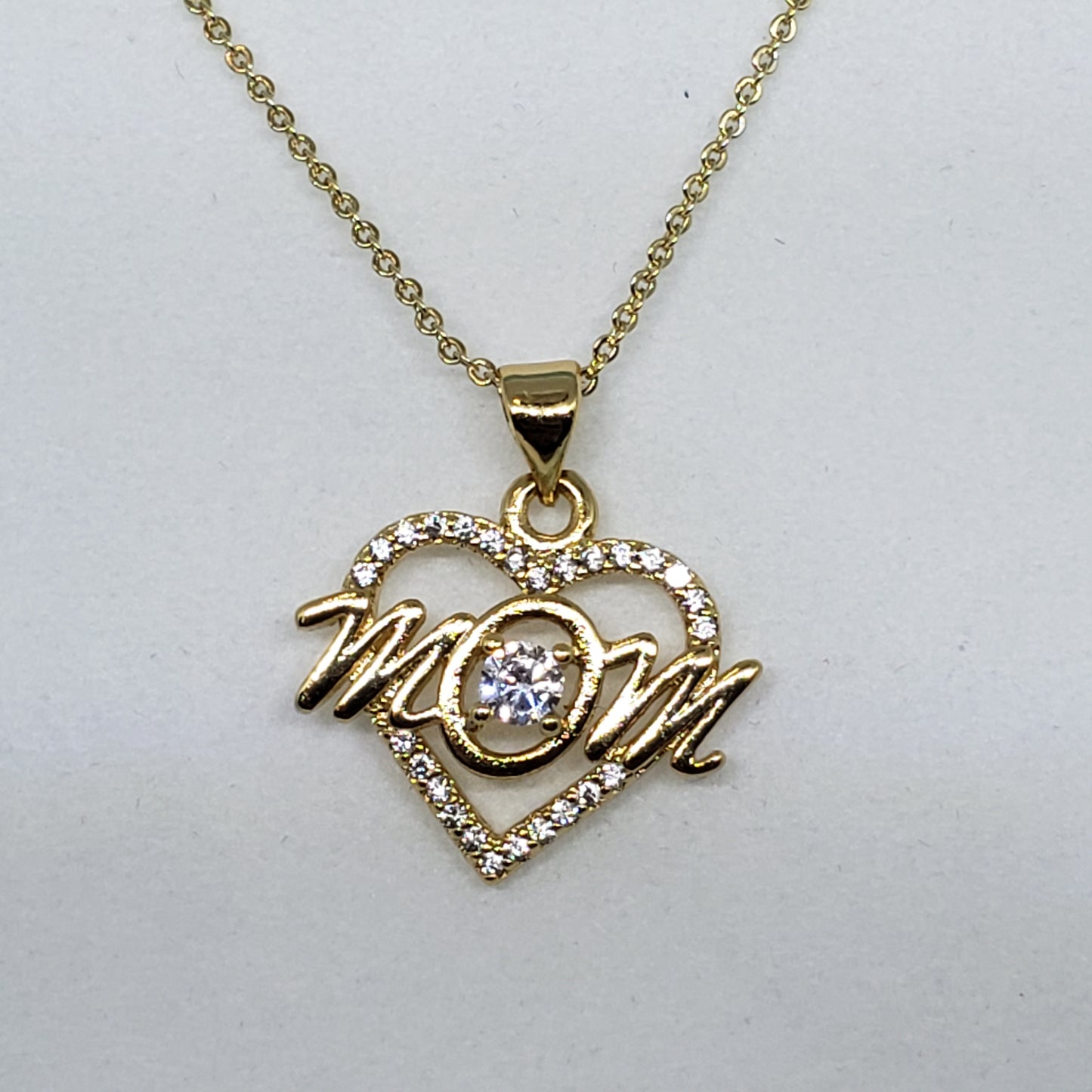 18K Gold Plated Mom Necklace