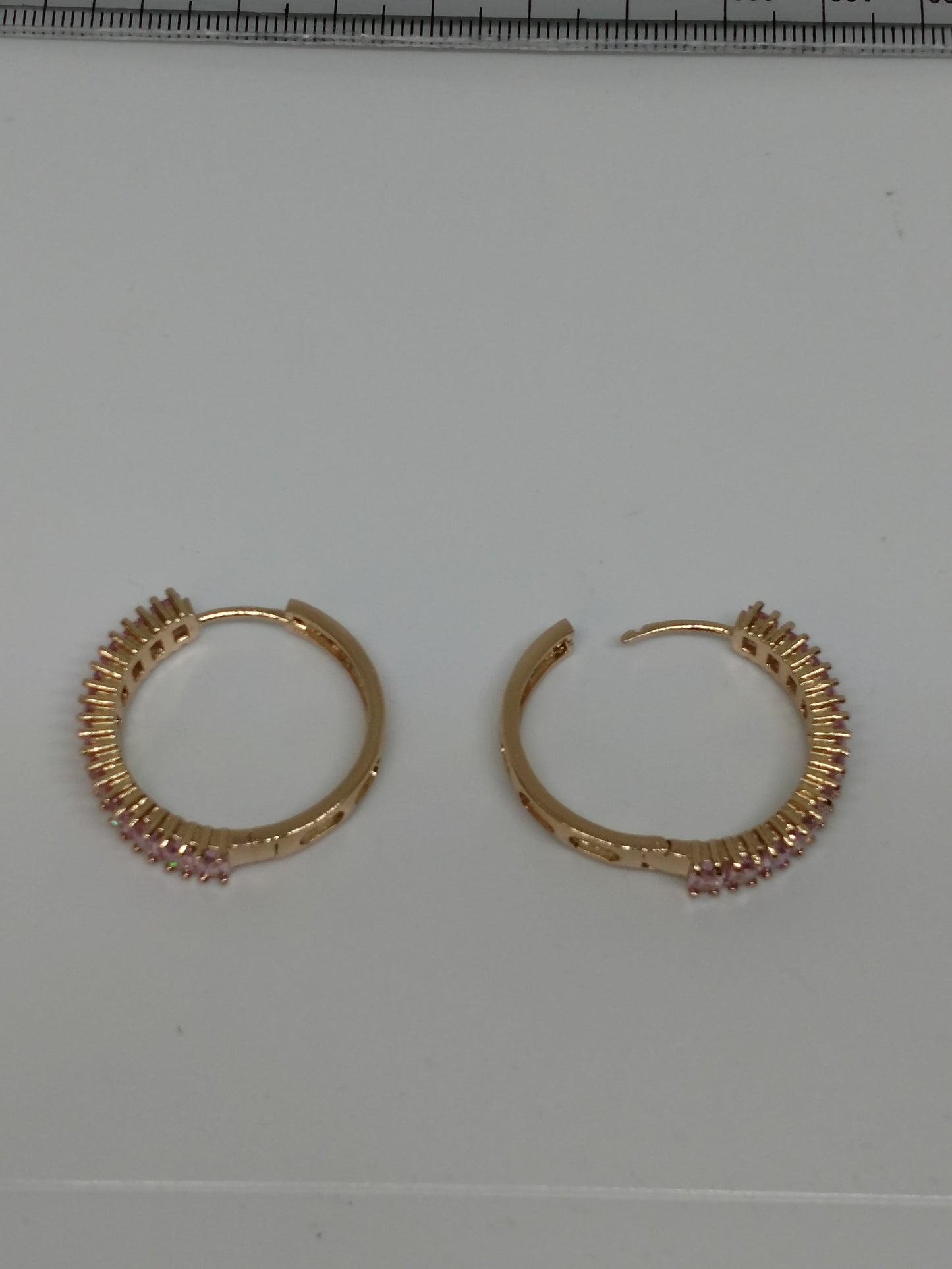 Boucles d'oreilles créoles en diamant pour femme