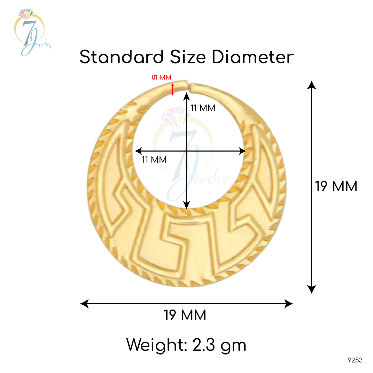 Nattiyan en argent véritable rempli d'or 24 carats