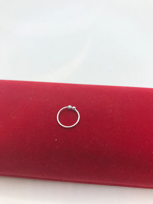 Anneaux de nez à clip en argent sterling